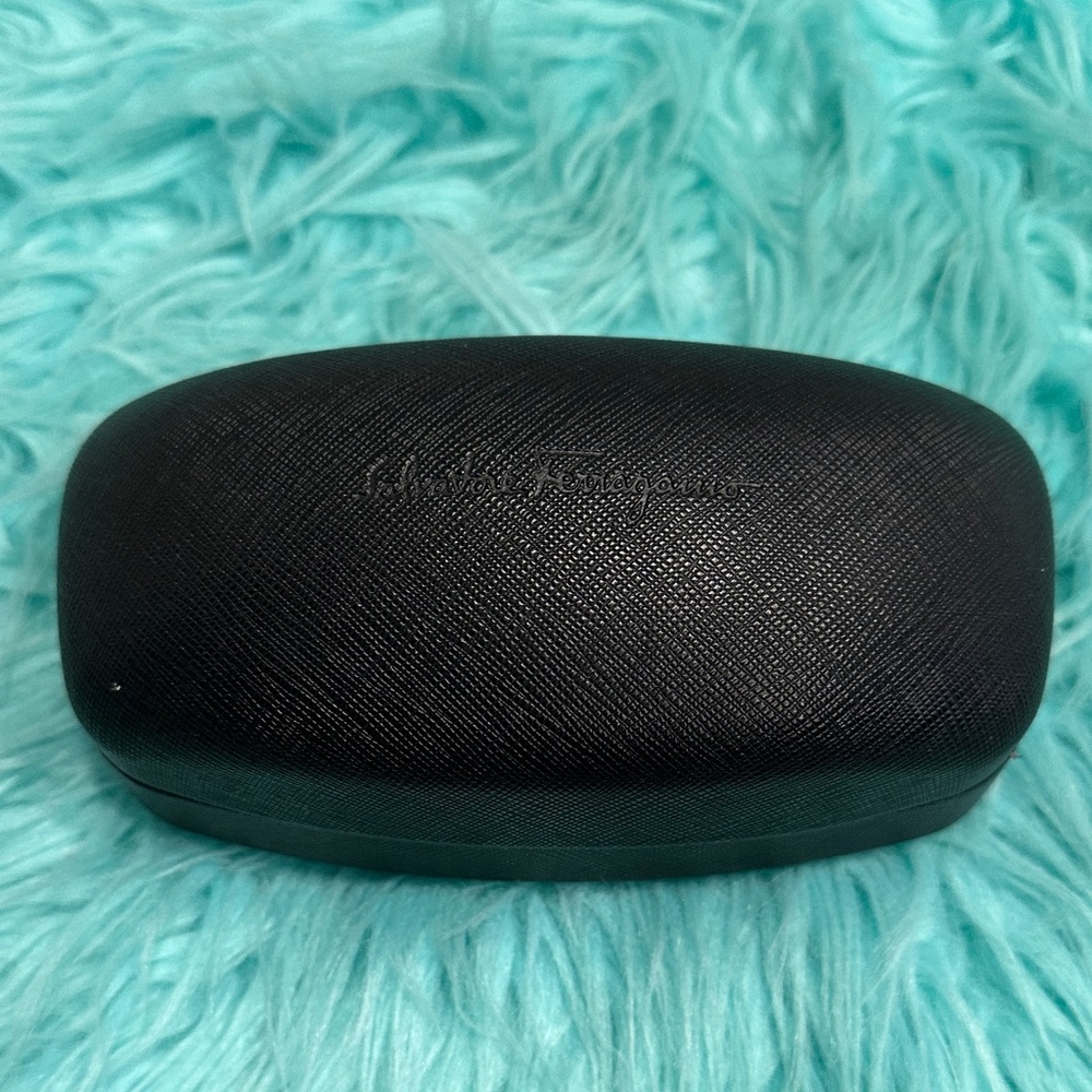 #213 Salvatore Ferragamo Black Eyewear Case